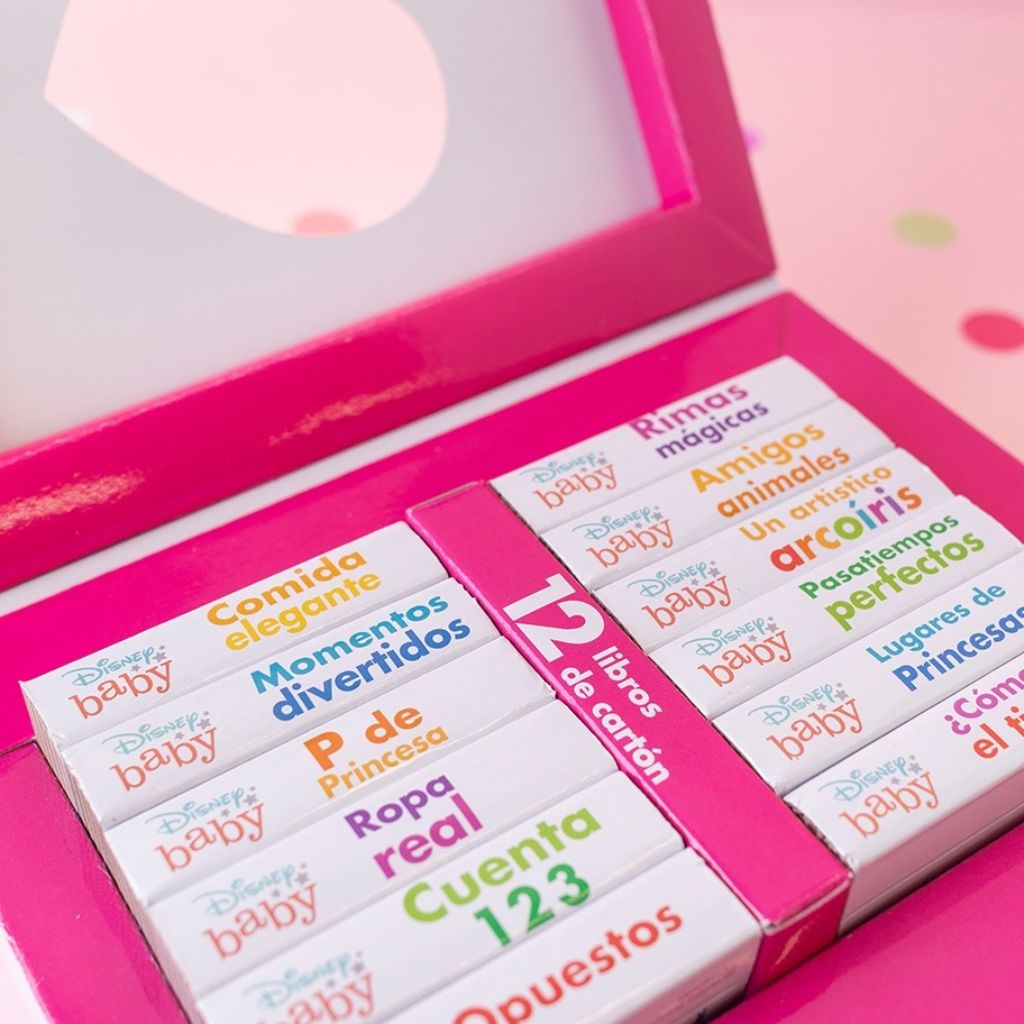 Mi Primera Biblioteca de Baby Princesas − Juego de 12 libritos: ¡primeras palabras, colores, números y más! 🌈🔢