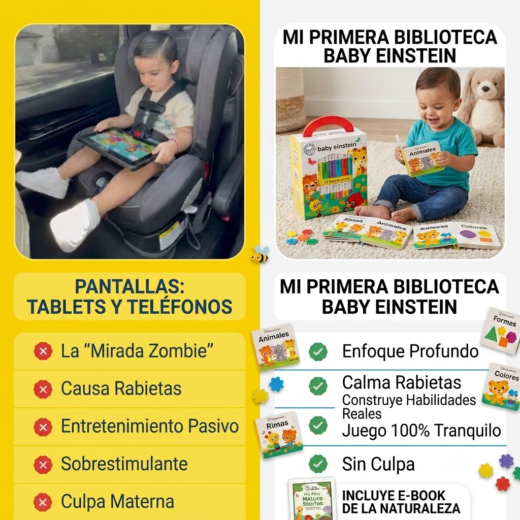 💛👶 Mi Primera Biblioteca 📚✨ Baby Einstein  🧠💫  | 12 Libritos Educativos de cartón | ¡Primeras palabras, alfabeto, números y mucho más!🧸🌈