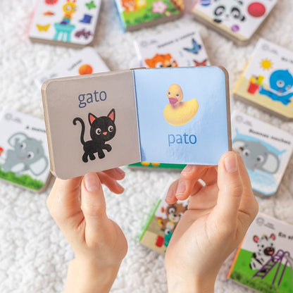💛👶 Mi Primera Biblioteca 📚✨ Baby Einstein  🧠💫  | 12 Libritos Educativos de cartón | ¡Primeras palabras, alfabeto, números y mucho más!🧸🌈