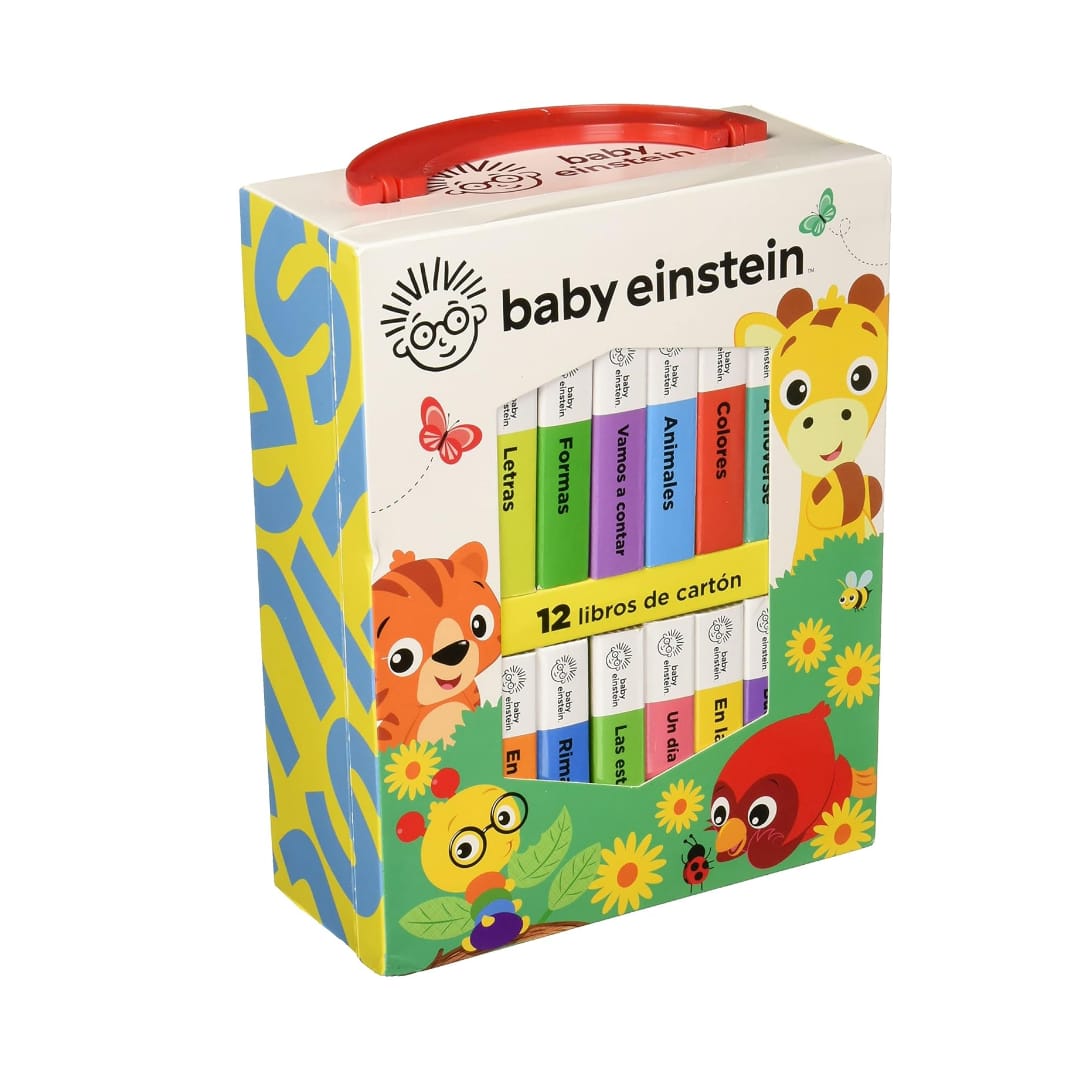 💛👶 Mi Primera Biblioteca 📚✨ Baby Einstein  🧠💫  | 12 Libritos Educativos de cartón | ¡Primeras palabras, alfabeto, números y mucho más!🧸🌈