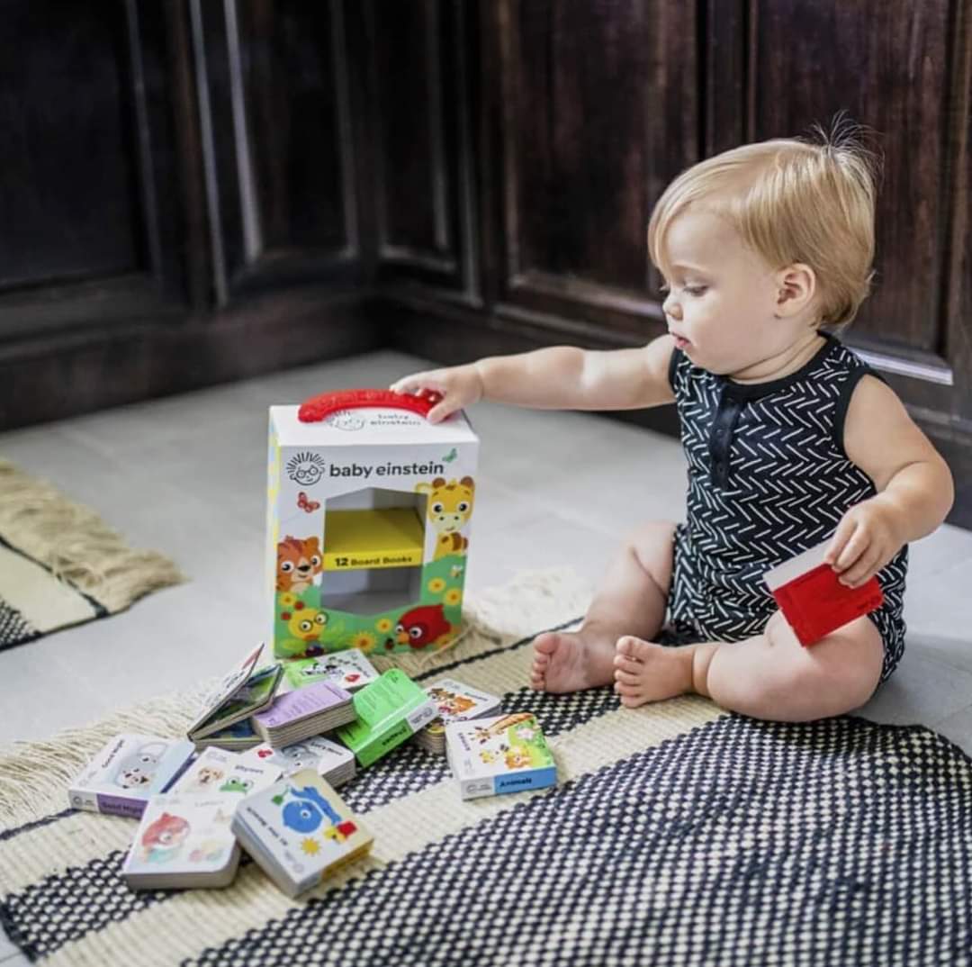 💛👶 Mi Primera Biblioteca 📚✨ Baby Einstein  🧠💫  | 12 Libritos Educativos de cartón | ¡Primeras palabras, alfabeto, números y mucho más!🧸🌈
