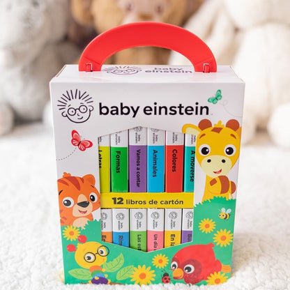 💛👶 Mi Primera Biblioteca 📚✨ Baby Einstein  🧠💫  | 12 Libritos Educativos de cartón | ¡Primeras palabras, alfabeto, números y mucho más!🧸🌈