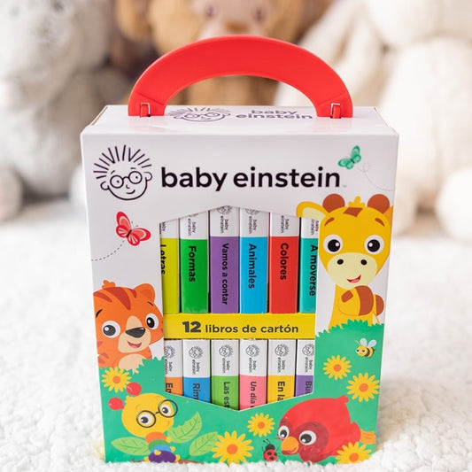 💛👶 Mi Primera Biblioteca 📚✨ Baby Einstein  🧠💫  | 12 Libritos Educativos de cartón | ¡Primeras palabras, alfabeto, números y mucho más!🧸🌈
