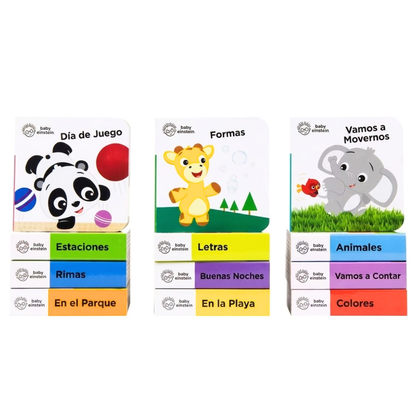 💛👶 Mi Primera Biblioteca 📚✨ Baby Einstein  🧠💫  | 12 Libritos Educativos de cartón | ¡Primeras palabras, alfabeto, números y mucho más!🧸🌈